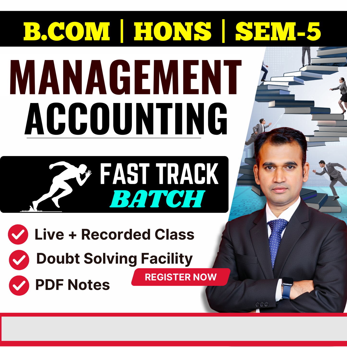 B.COM (H) SEM-5 MANAGEMENT ACCOUNTING ( FAST TRACK BATCH BATCH ) (NEP) 2025 MGT